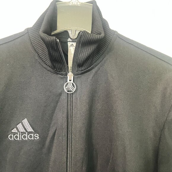 Adidas Unisex Black Tan Club HJK Jacket Sm Sports Soccer Basketball Track Coat - Picture 2 of 9